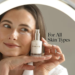 Borghese Eye Lift under-eye application demonstrates a cooling massage for a refreshed look.