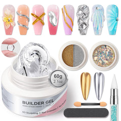 Born Pretty Builder Gel 60g Clear for durable nail extensions and DIY art.