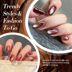 Born Pretty Burgundy Wine Bloody Red nails offer rich color with durable wear.