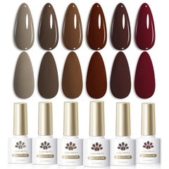 Born Pretty burgundy wine red gel polish bottle for chic autumn manicure