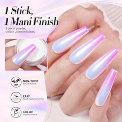 Born Pretty glitter dust kit enables DIY nail art with a pearlescent finish.