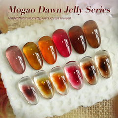 Born Pretty jelly crystal amber-glass polish glowing with translucent depth for DIY nails.