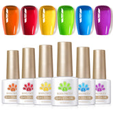Born Pretty neon jelly polish red bottle for bold at-home manicure