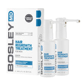 BosleyMD Minoxidil spray bottle for discreet at home use supporting potential hair regrowth.