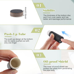 BOSMIOW compact tube design fits in cosmetic bags for travel