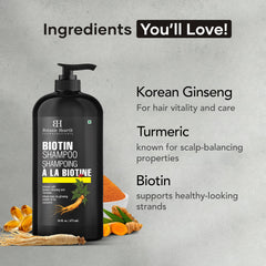 Botanic Hearth Biotin Shampoo lather closeup highlights gentle cleansing and scalp care