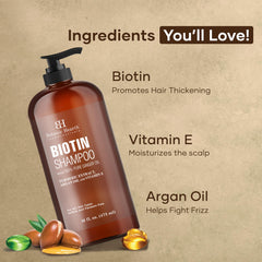 Botanic Hearth Biotin Shampoo turmeric-extract jar signals antioxidant scalp care and soothing balance