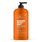 Botanic Hearth Mandarin Orange & Honey Body Wash bottle pour for refreshing cleanse and brightening hydration