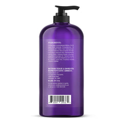 Botanic Hearth Purple Shampoo vitamin E boost promotes hair health and shine.
