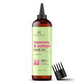 Botanic Hearth rosemary batana oil bottle nourishes scalp for stronger hair.
