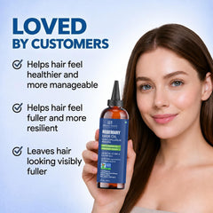 Botanic Hearth ingredients label showing rosemary, biotin, jojoba benefits