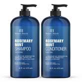 Botanic Hearth Rosemary Mint Shampoo bottle shows thickening and refreshing cleanse