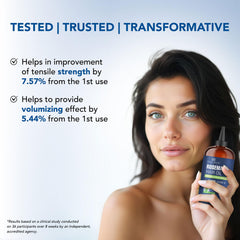 Botanic Hearth rosemary oil applicator delivering precise root-targeted scalp application.