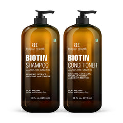Botanic Hearth shampoo and conditioner set displayed on shelf for daily care