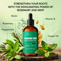 Botanic Hearth Weightless Mint Rosemary Oil texture – quick-absorbing formula for scalp comfort