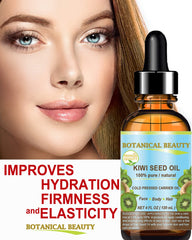 Botanical Beauty Kiwi Seed Oil texture for quick, non-greasy absorption