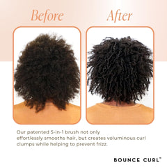 Bounce Curl Volume EdgeLift Brush narrow edge closeup enables precise curl separation for volume.