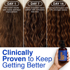 Bounce Style Wave Revival Shampoo ingredients Apple Fiber and Shea Butter nourish without weighing down