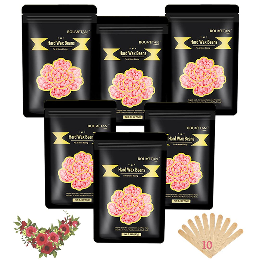 Bouvetan hard wax beads 1.3lb package for efficient full-body waxing at home