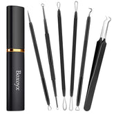 Boxoyx pimple popper tool kit in case for easy at home blackhead removal