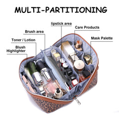 BOYATU detachable bags show flexible compartments for tidy cosmetics on trips