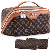 BOYATU travel makeup bag with large compartments for easy organization on the go.