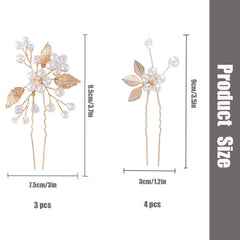BOYIVI leaf-design pins sparkle with crystals for vintage glamour