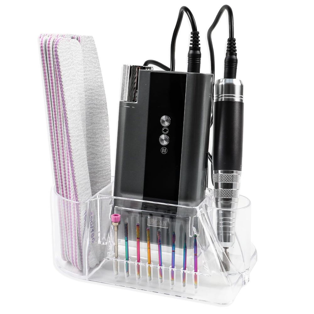 BQAN nail drill holder stand with 8 holes keeps tools organized for faster setups.