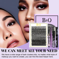 bqaugen tweezers with lash clusters for accurate placement