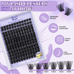 B&Qaugen Wispy Lash Clusters Kit B19 various lengths—customized volume options