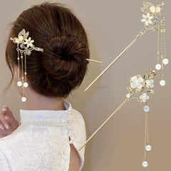 BQSAZHYJ Lily of the Valley hair sticks beige elevate bun styling and occasion wear.
