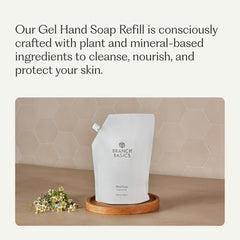 Branch Basics refill pouch pour action shows easy, mess-free refilling.