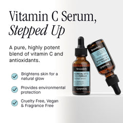 Brandefy Vitamin C Serum dropper demonstrating precise application for even tone.