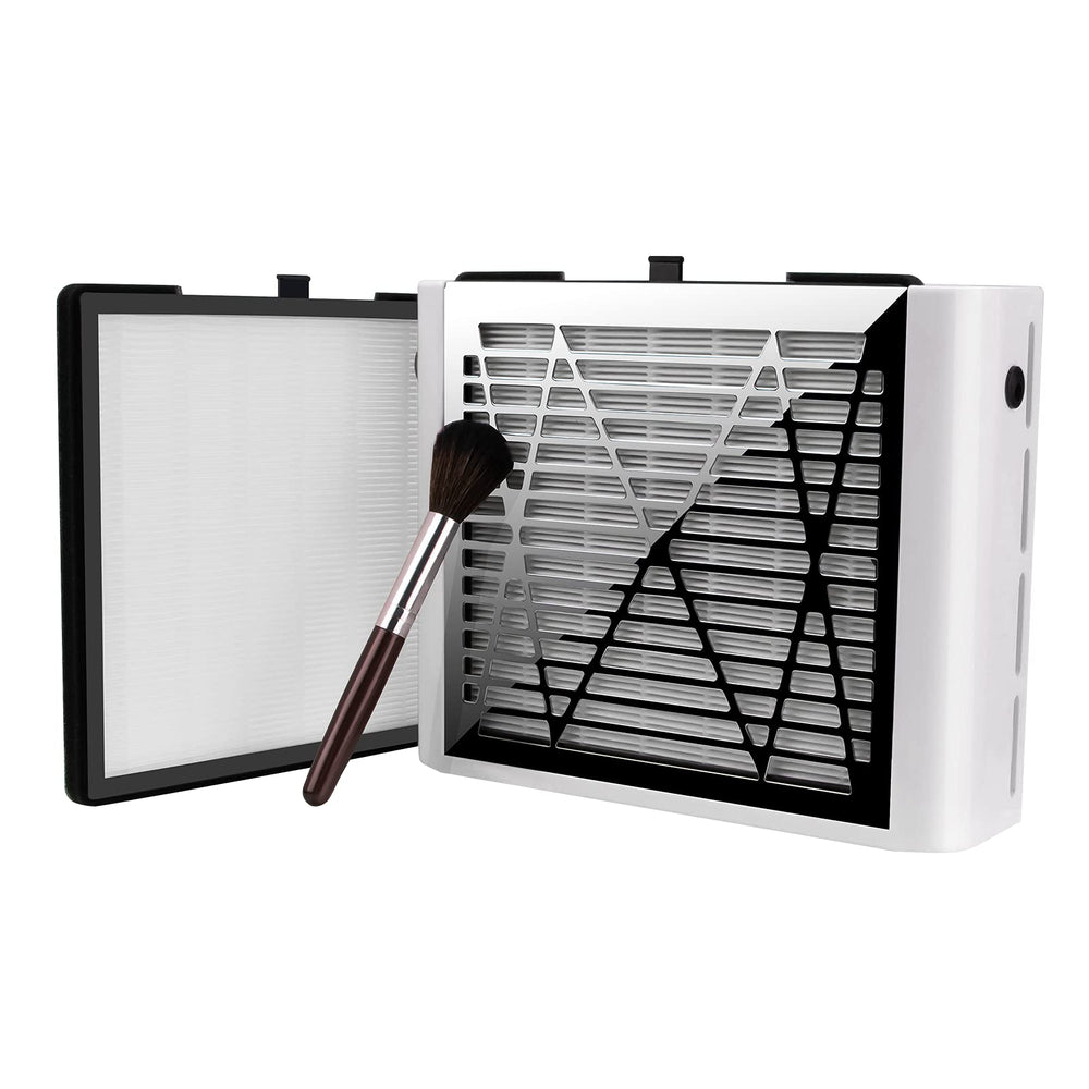 BRANTMAKER nail-dust-collector-60w-suction keeps acrylic sessions clean.