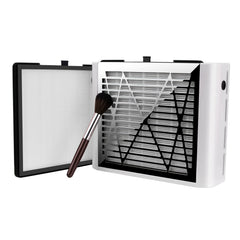BRANTMAKER nail-dust-collector-60w-suction keeps acrylic sessions clean.