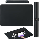 BRAVIKERLY Nail Art Table Mat foldable hand rest for steadier manicure sessions.