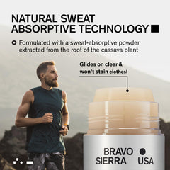 Bravo Sierra cassava-based ingredient provides natural sweat absorption