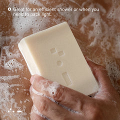 Bravo Sierra all-in-one shampoo-bar; travel-friendly shower solution