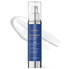Breavo 6-in-1 face cream bottle front boosts matte skin and anti aging benefits