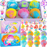 BreezeDream Mermaid box with shell bath bombs and surprises for imaginative play.