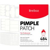 Breiboz large pimple patches on face close-up showing strong adhesion for overnight care