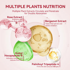 BREYLEE Rose Eye Patches under-eye application demonstrated for pre-makeup hydration