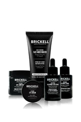 Brickell Complete Defense night cream application for deep hydration and wrinkle smoothing.