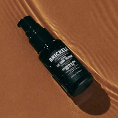Brickell Men's Dark Circle Eye Serum unscented tube ready for gentle application.