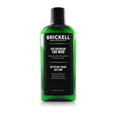 Brickell Men's Acne Face Wash bottle front for clearer, oil-controlled skin.