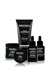 Brickell Men's Complete Defense night cream bottle for smoother skin and nighttime hydration.