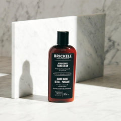 Brickell Men's Maximum Strength Hand Cream being applied for fast hydration