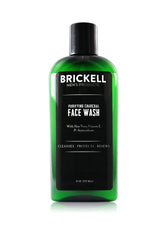 Brickell Men's Purifying Charcoal Face Wash bottle for refreshing daily cleanse and oil control