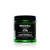 Brickell Men's Renewing Face Scrub bottle demonstrates premium exfoliation for smoother skin.
