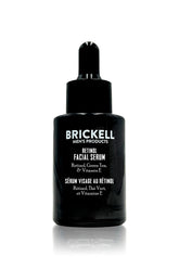 Brickell Men's Retinol Serum bottle for daily anti-aging skincare.